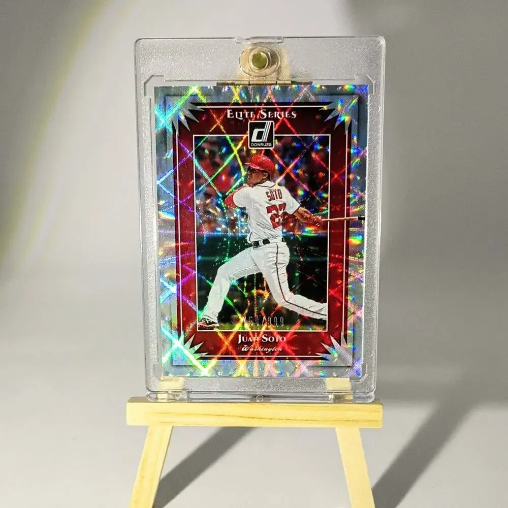 Juan Soto #ES5 2019 Panini Donruss Prizm Vector Refractor SP 759/999 - Picture 11 of 11